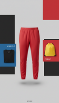 Performance Joggers in Pulse Red